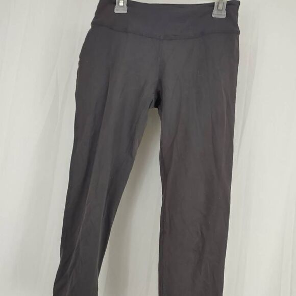 Beyond Yoga Lace Up Capri Gray Women's Size Small Active Legging.Waist 12.5"Ri - Picture 4 of 6